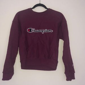 Maroon crew neck sweater